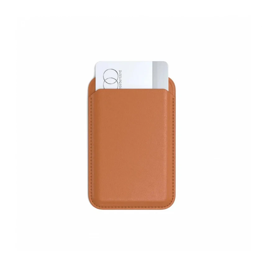 Satechi Vegan-Leather Magnetic Wallet Stand - Orange