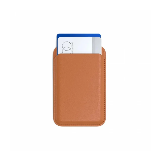 Satechi Vegan-Leather Magnetic Wallet Stand - Orange