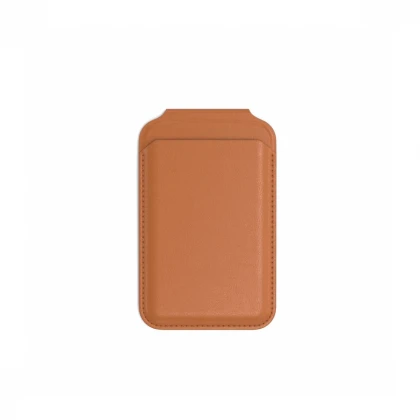 Satechi Vegan-Leather Magnetic Wallet Stand - Orange