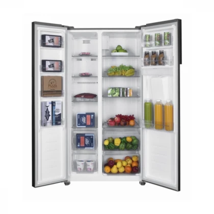 SBS frižider HEINNER  HSBS-H439NFXWDE++ 439l/NoFrost/90x177/inverter/Inox