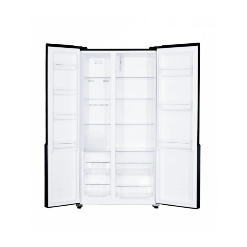 SBS frižider HEINNER HSBS-H442NFBKE++  442l/NoFrost/90x177/Inverter/crni