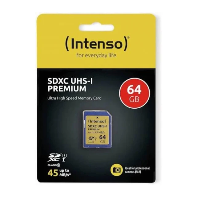 SD Card Intenso 64GB UHS-I Premium 3421490