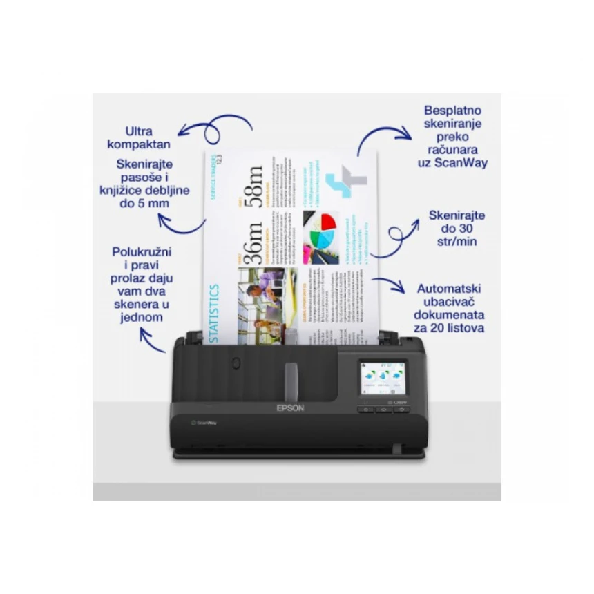 Skener A4 EPSON ES-C380W A4 Wi-Fi