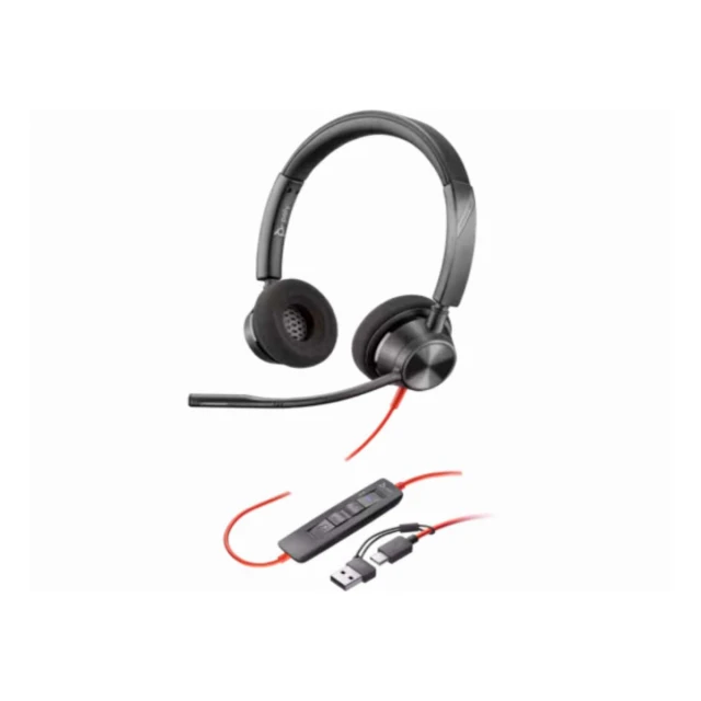 Slušalice HP Poly BW 3310 Stereo -M USB-C HS +USB-C/A/8X220AA/crna