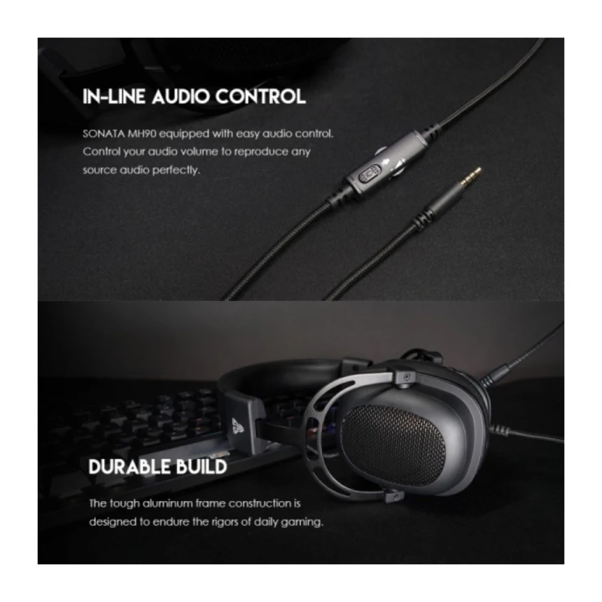 Slušalice sa mikrofonom Fantech MH90 Sonata 3.5mm crne