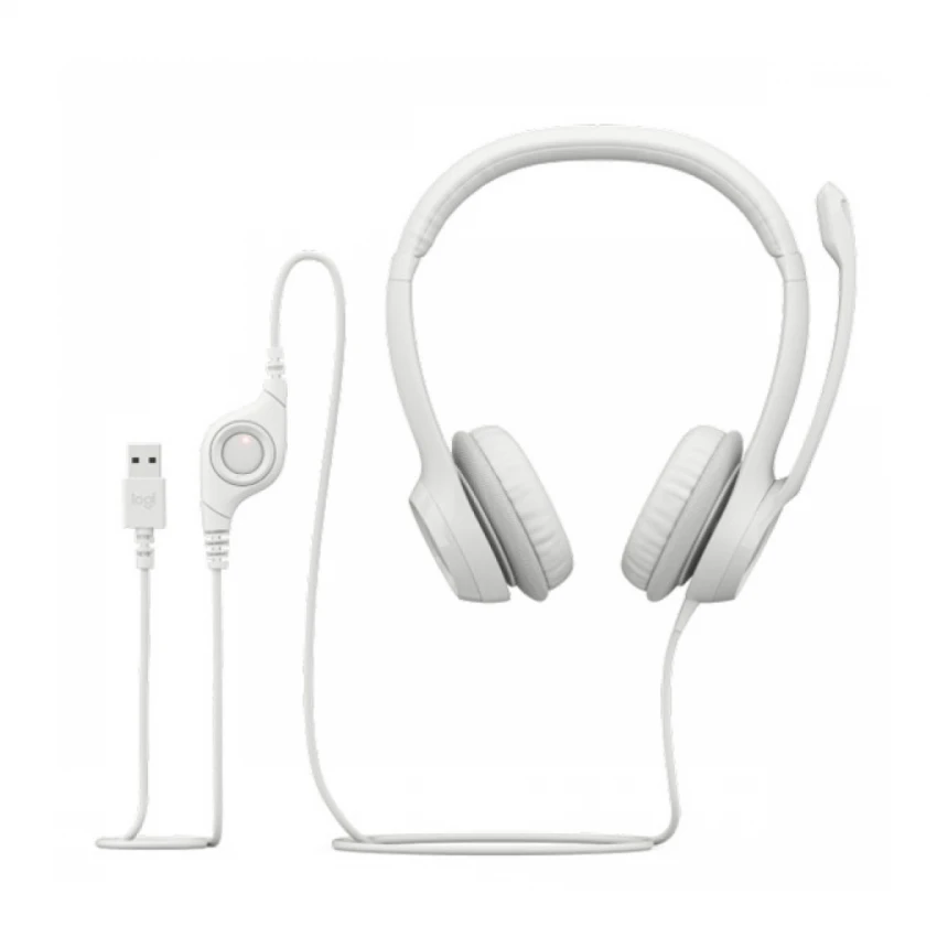 Slušalice sa mikrofonom Logitech H390 USB bele 981-001286