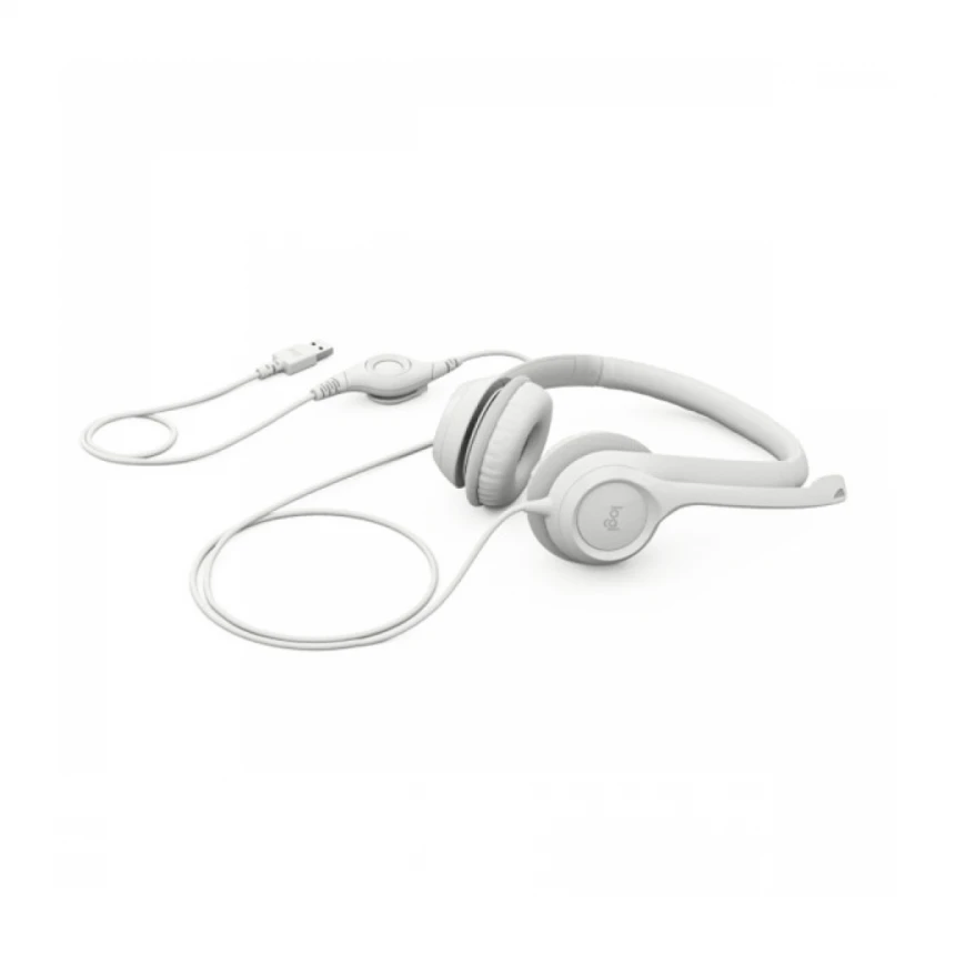 Slušalice sa mikrofonom Logitech H390 USB bele 981-001286