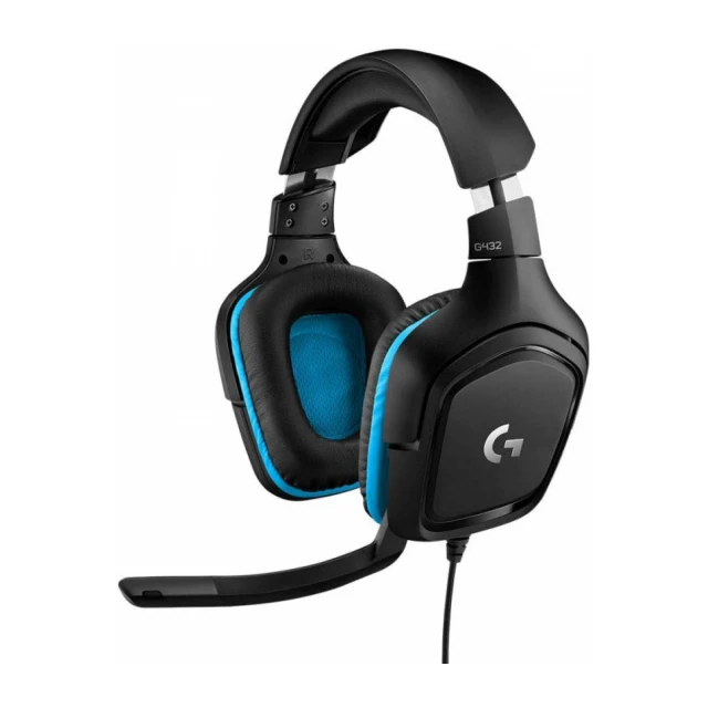 Slusalice sa mikrofonom Logitech G432 Black Blue 981-000770