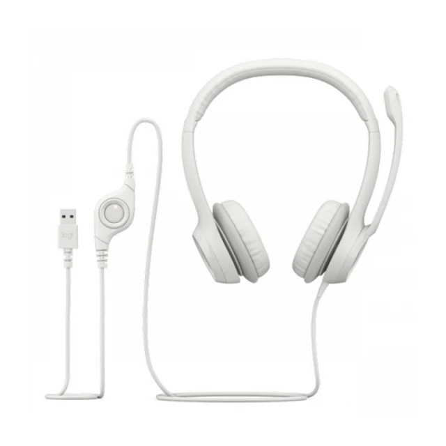 Slušalice sa mikrofonom Logitech H390 USB bele 981-001286