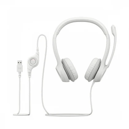 Slušalice sa mikrofonom Logitech H390 USB bele 981-001286