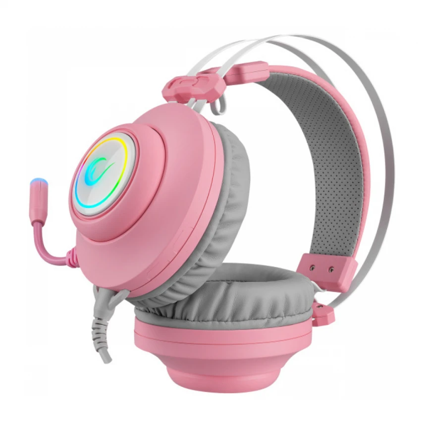 Slušalice sa mikrofonom Rampage RM-K1 PULSAR 7.1 USB + 3.5mm roze