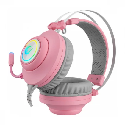 Slušalice sa mikrofonom Rampage RM-K1 PULSAR 7.1 USB + 3.5mm roze