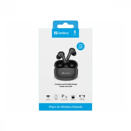 Slušalice TWS Sandberg Play N Go 126-51 Bluetooth/crne