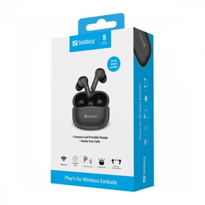 Slušalice TWS Sandberg Play N Go 126-51 Bluetooth/crne
