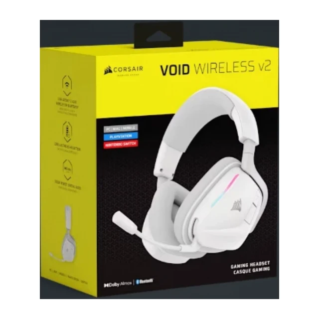 Slušalice Wireless gaming Corsair Void RGB Elite bele CA-9011380-WW