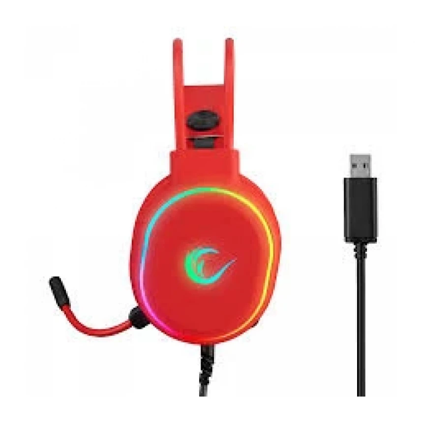 Slušalice žične gaming Rampage ROGUE RGB crvene 35132