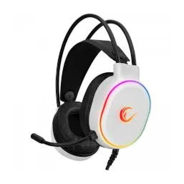 Slušalice žične gaming Rampage ROGUE RGB bele 36120
