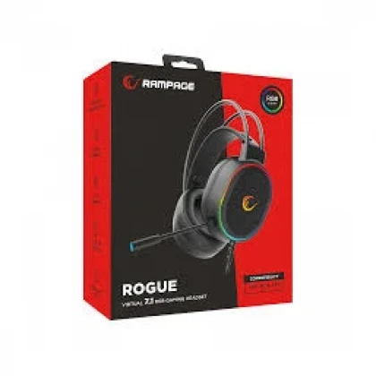 Slušalice žične gaming Rampage ROGUE RGB crne 36162