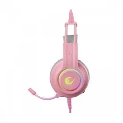 Slušalice žične gaming Rampage RM-K91 X-CATTY 7.1 RGB roze 36032