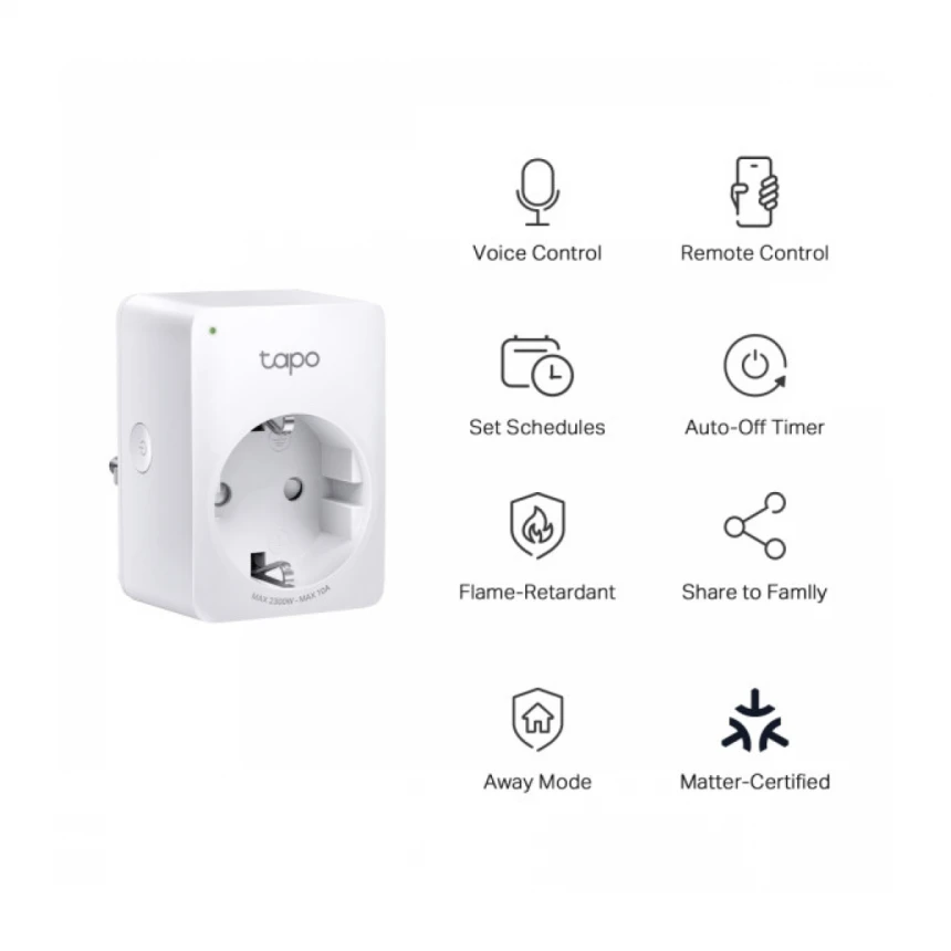 SMART utičnica TP-Link Tapo P100M 10A/2300W