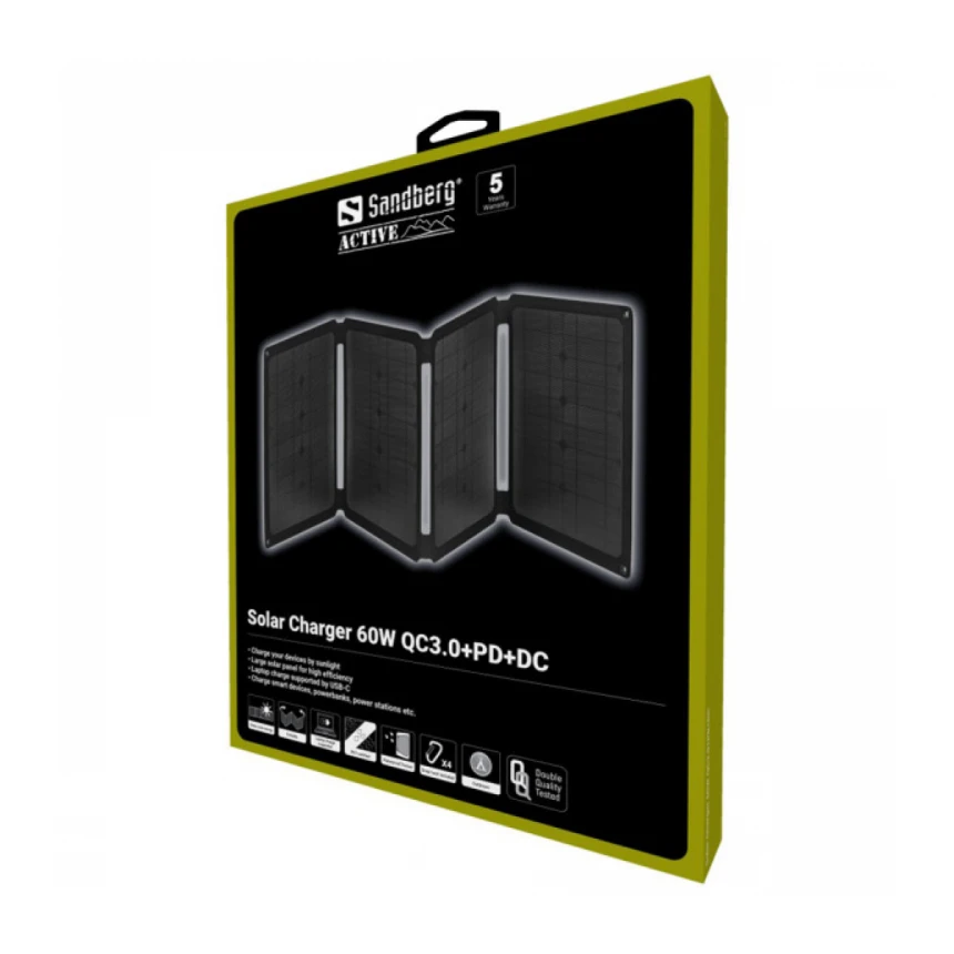 Solarni punjač Sandberg 420-80 60W 2xUSB/PD/DC