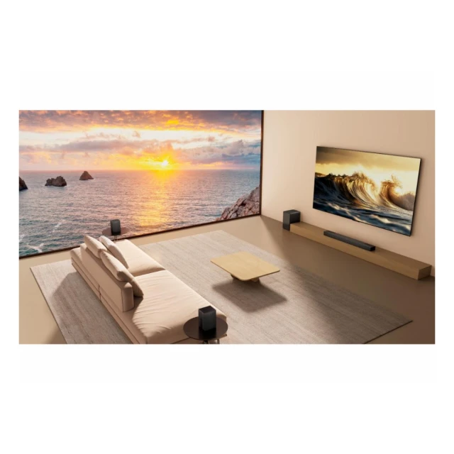 Soundbar TCL Q85H PRO/Wireless SW+STL/DTS:X/Dolby Atmos/860W/96dB/AI sonic/crna