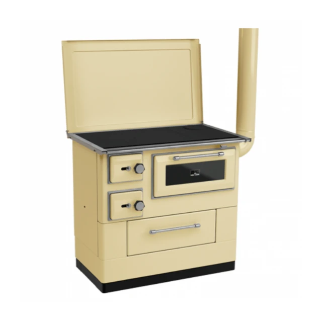 Šporet na čvrsto gorivo MBS 10 RS, krem, desni new line