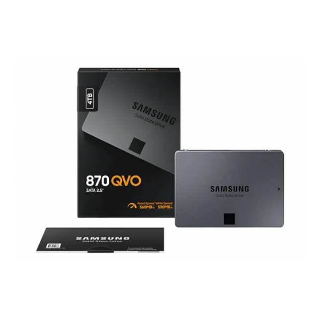 SSD 2.5" SATA 4TB Samsung 870 QVO 560/530MBs, MZ-77Q4T0BW