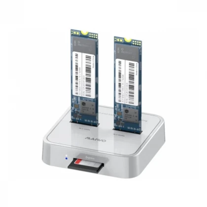SSD docking station MAIWO K3016SD USB-C - 2 x M.2/NvMe/CR
