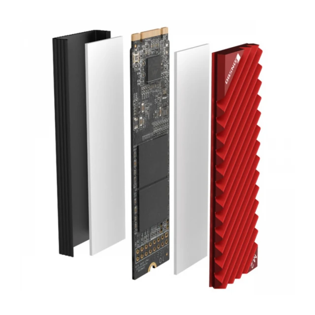 SSD M.2 Hladnjak Jonsbo M.2-3 NVMe RED, M.2-3 RED