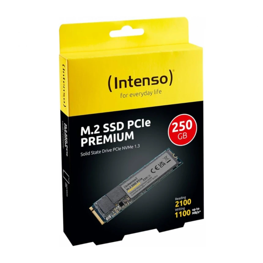 SSD M.2 NVMe Intenso Gen.3x4 250GB 3835440 Read 2100MBs/Write 1100MBs
