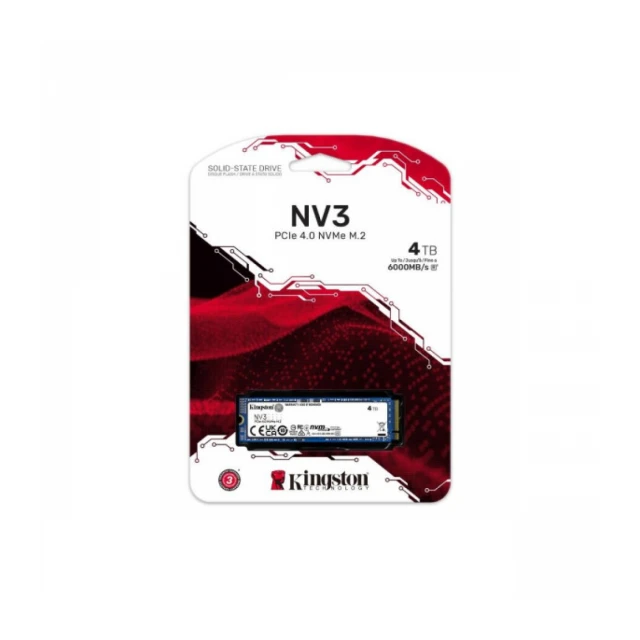 SSD M.2 NVMe Kingston NV3 4TB, Gen.4 SNV3S/4000G