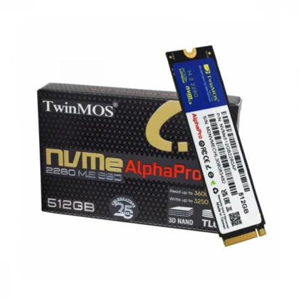 SSD M.2 NVMe TwinMOS 512GB, 3600MBs/3250MBs NVMe512GB2280AP