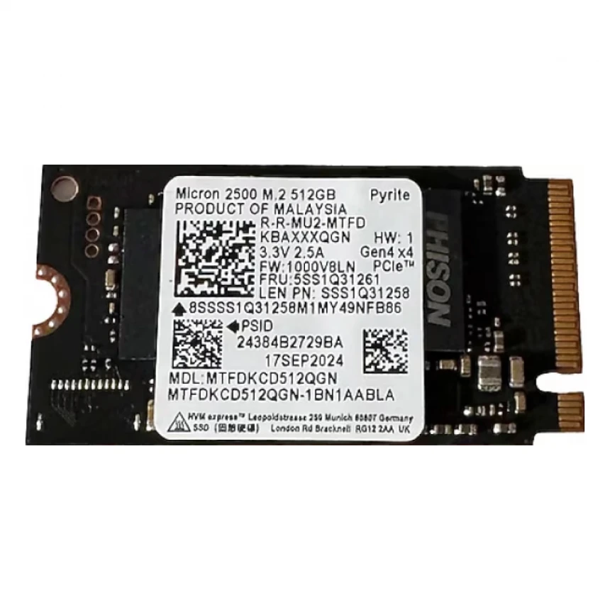SSD Micron 512GB NVMe 2242 MTFDKCD512QGN Bulk