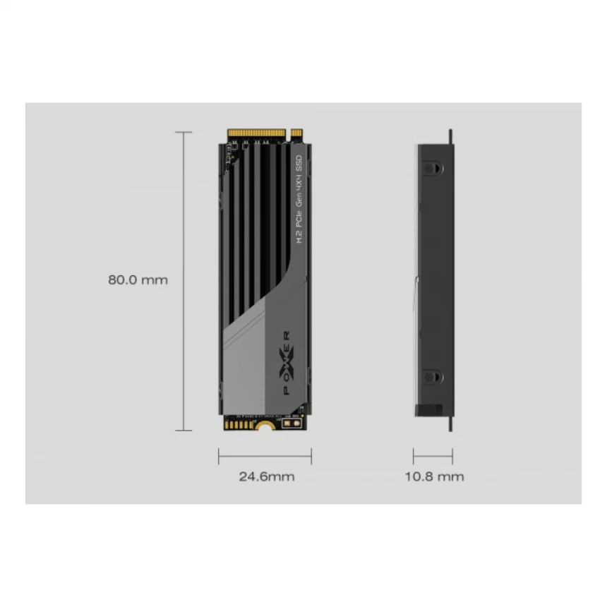 SSD Silicon Power M.2 NVMe 2TB XS70 7,300MB/s/6800Mbs SP02KGBP44XS7005