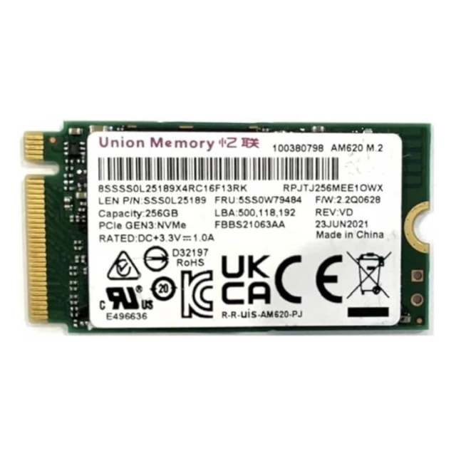 SSD Union Memory 256GB M.2 2242 NVMe SSS1B60641