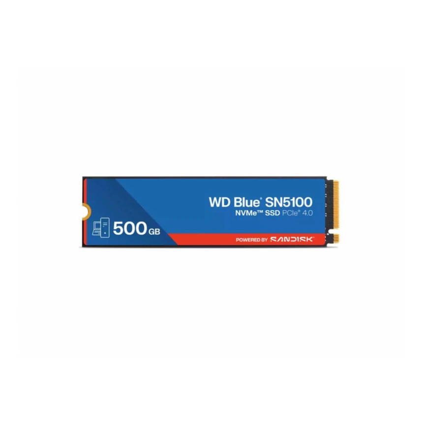 SSD WD Blue SN5100 500GB M.2 2280 PCIe Gen4 x4 NVMe QLC 3D