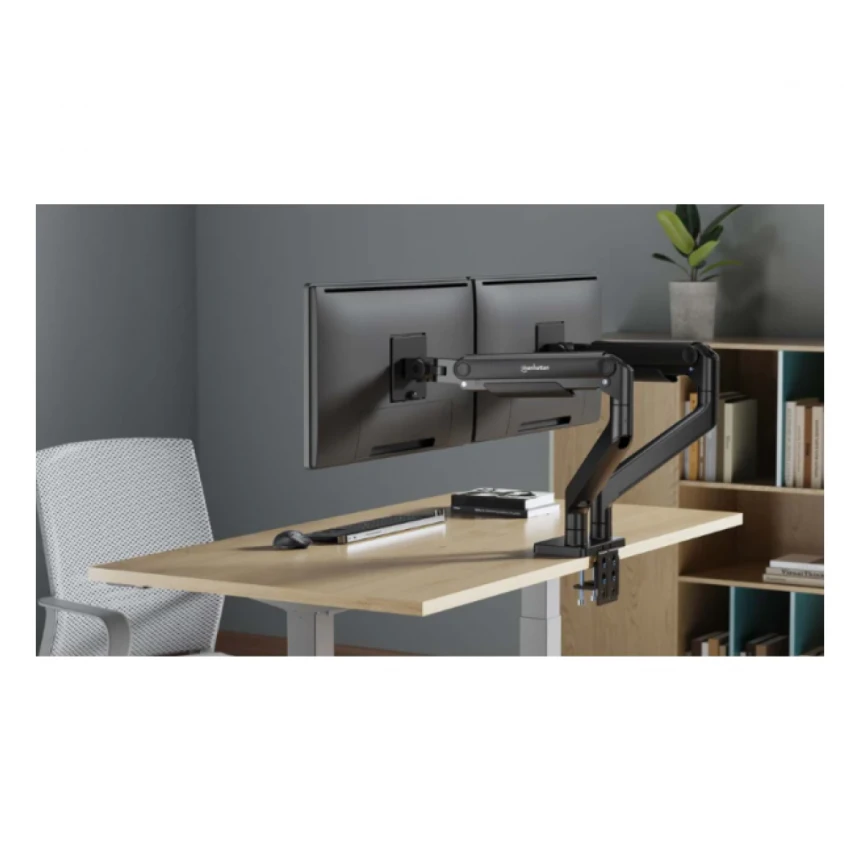Stoni nosač za 2 monitora Manhattan 17"- 45" 462587