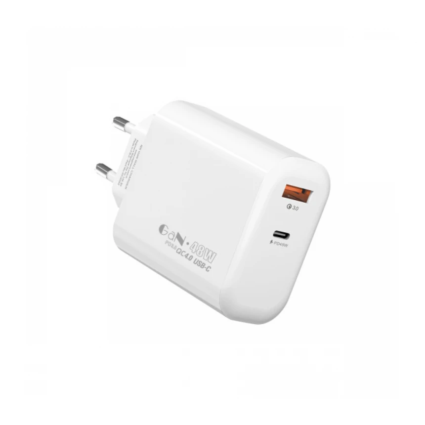 Strujni adapter S-link SL-EC68 45W PD30W/QC 18W USB-A/USB-C Brzo punjenje