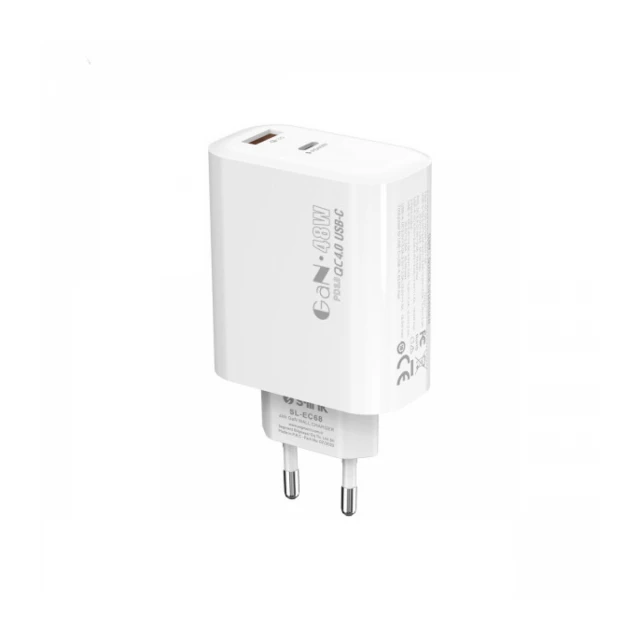 Strujni adapter S-link SL-EC68 45W PD30W/QC 18W USB-A/USB-C Brzo punjenje