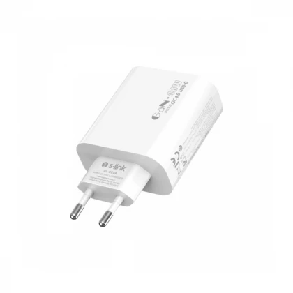 Strujni adapter S-link SL-EC68 45W PD30W/QC 18W USB-A/USB-C Brzo punjenje