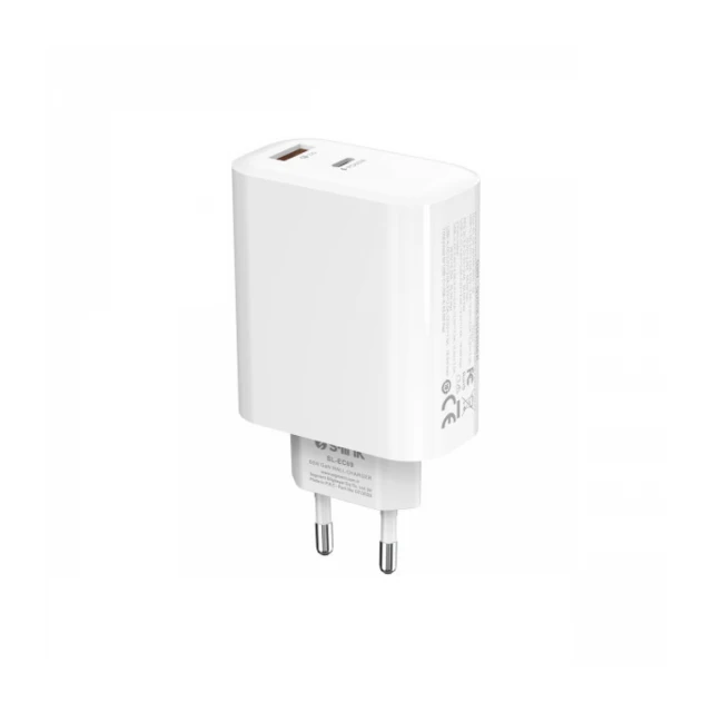 Strujni adapter S-link SL-EC69 65W PD 45W/QC 18W USB-C/USB-A Brzo punjenje