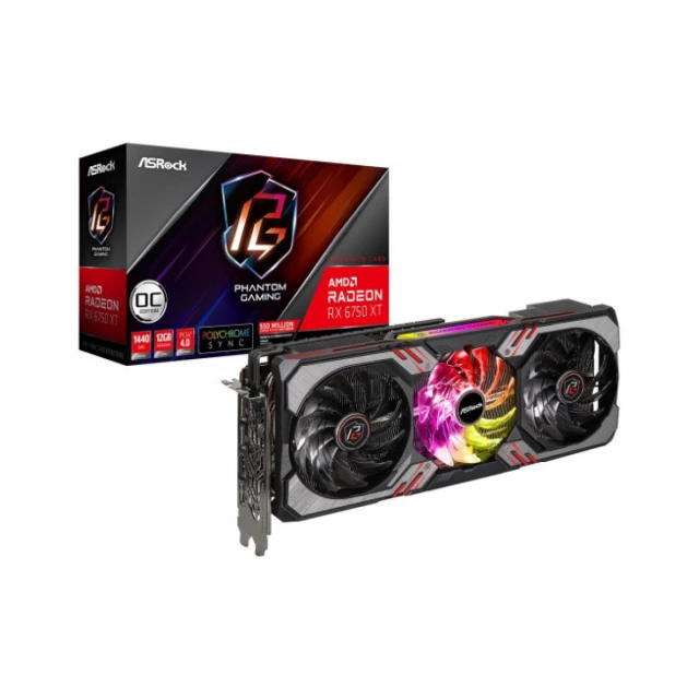 SVGA Asrock Radeon RX 6750 XT Phantom Gaming D 12G OC, RX6750XT PGD 12GO