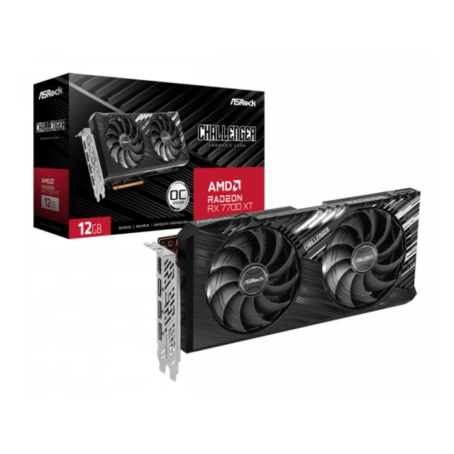 SVGA Asrock Radeon RX 7700 XT Challenger 12G GDDR6 OC, RX7700XT CL 12GO