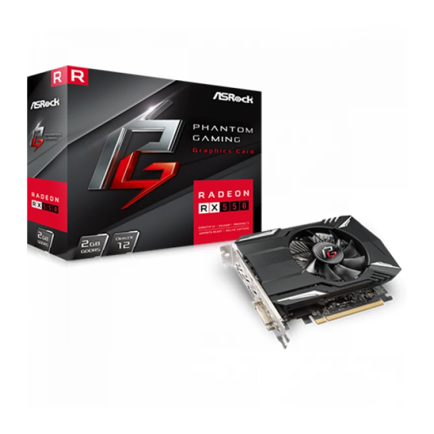 SVGA Asrock Radeon RX550 Phantom Gaming 4GB DDR5, Phantom G R RX550 4D