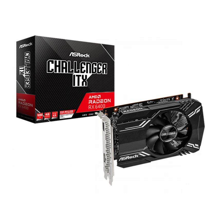 SVGA Asrock Radeon RX6400 Challenger 4GB GDDR6, RX6400 CLI 4G