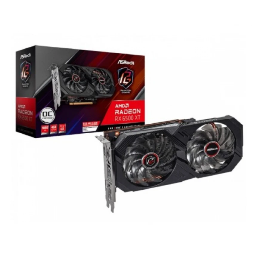 SVGA Asrock RX 6500XT Phantom Gaming D 4GB OC, RX6500XT PGD 4GO