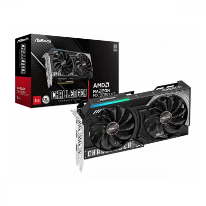 SVGA ASrock RX 9060 XT Challenger 8GB/GDDR6/128bit/crna, RX9060XT CL 8GO