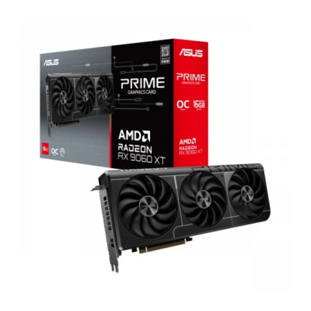 SVGA ASUS RX 9060 XT PRIME 16GB/GDDR6/128bit/crna, PRIME-RX9060XT-O16G