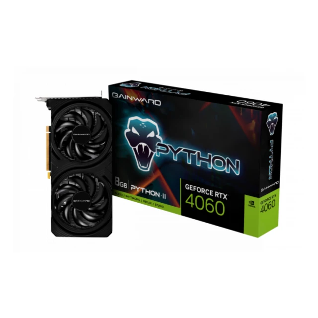 SVGA Gainward RTX4060 Python II 8GB GDDR6 128bit 3x DP/HDMI, 4496